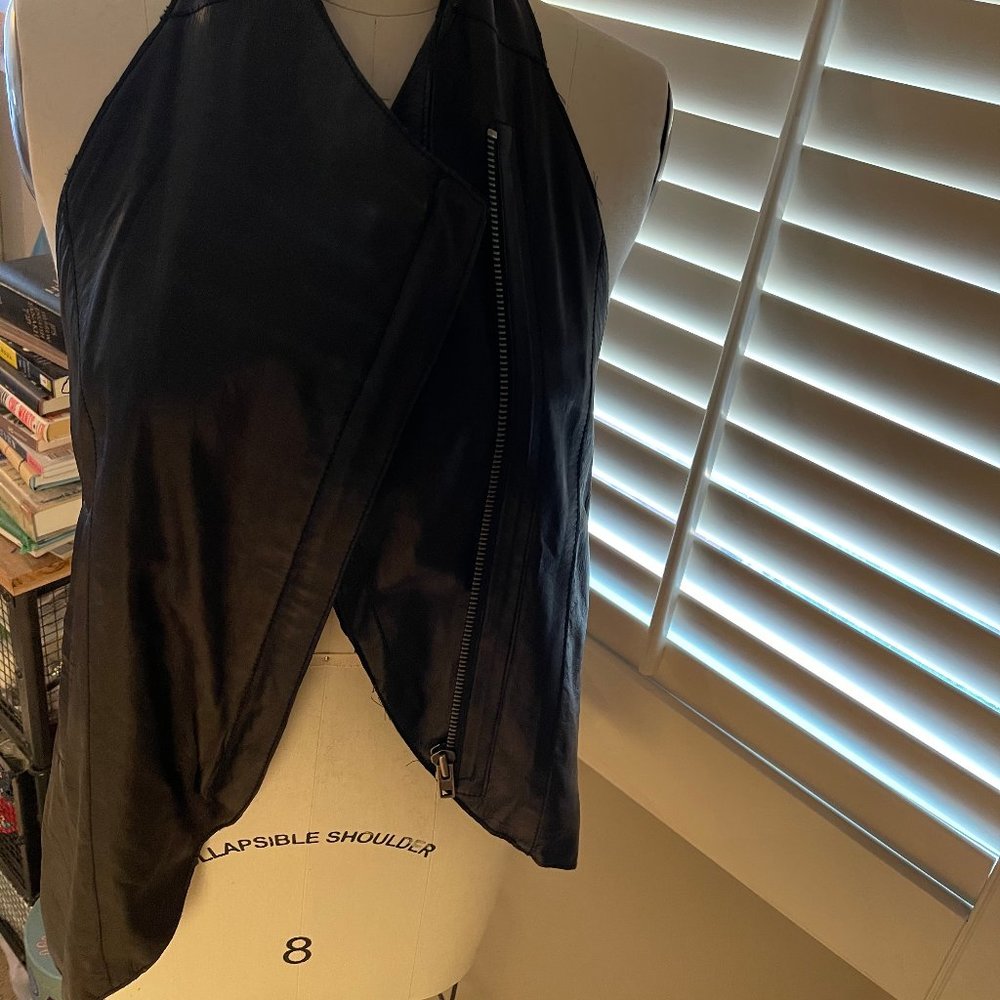 Helmet Lang leather vest